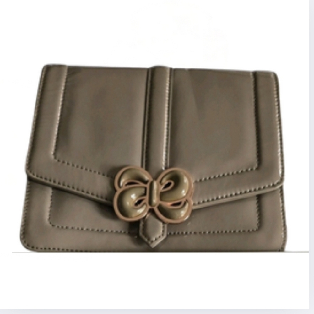 Radley London D'Arblay Taupe Patent Leather Purse Clutch NO STRAP New - Picture 14 of 14